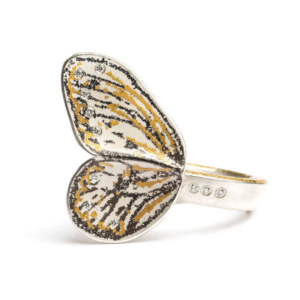 Closeup photo of Butterfly Wing Ring