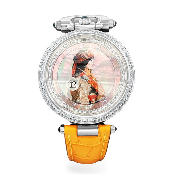 Closeup photo of Amadeo Fleurier Painted Chinese Lady