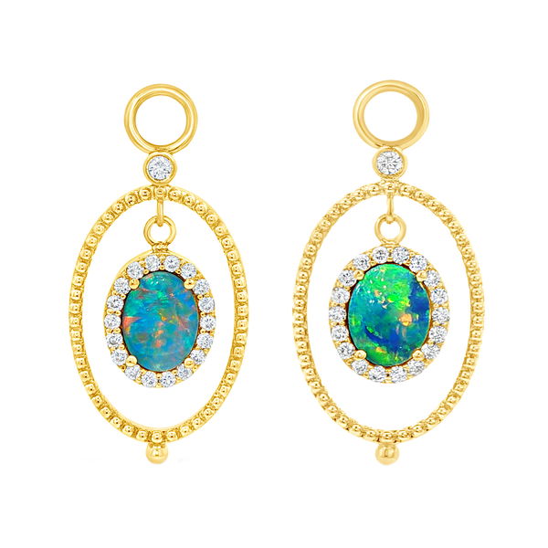 Closeup photo of Opal Earring Charms