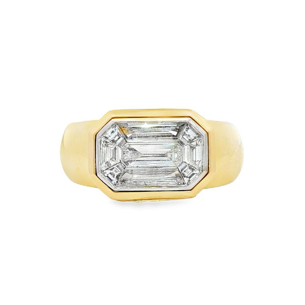 Closeup photo of Baguette Diamond Ring