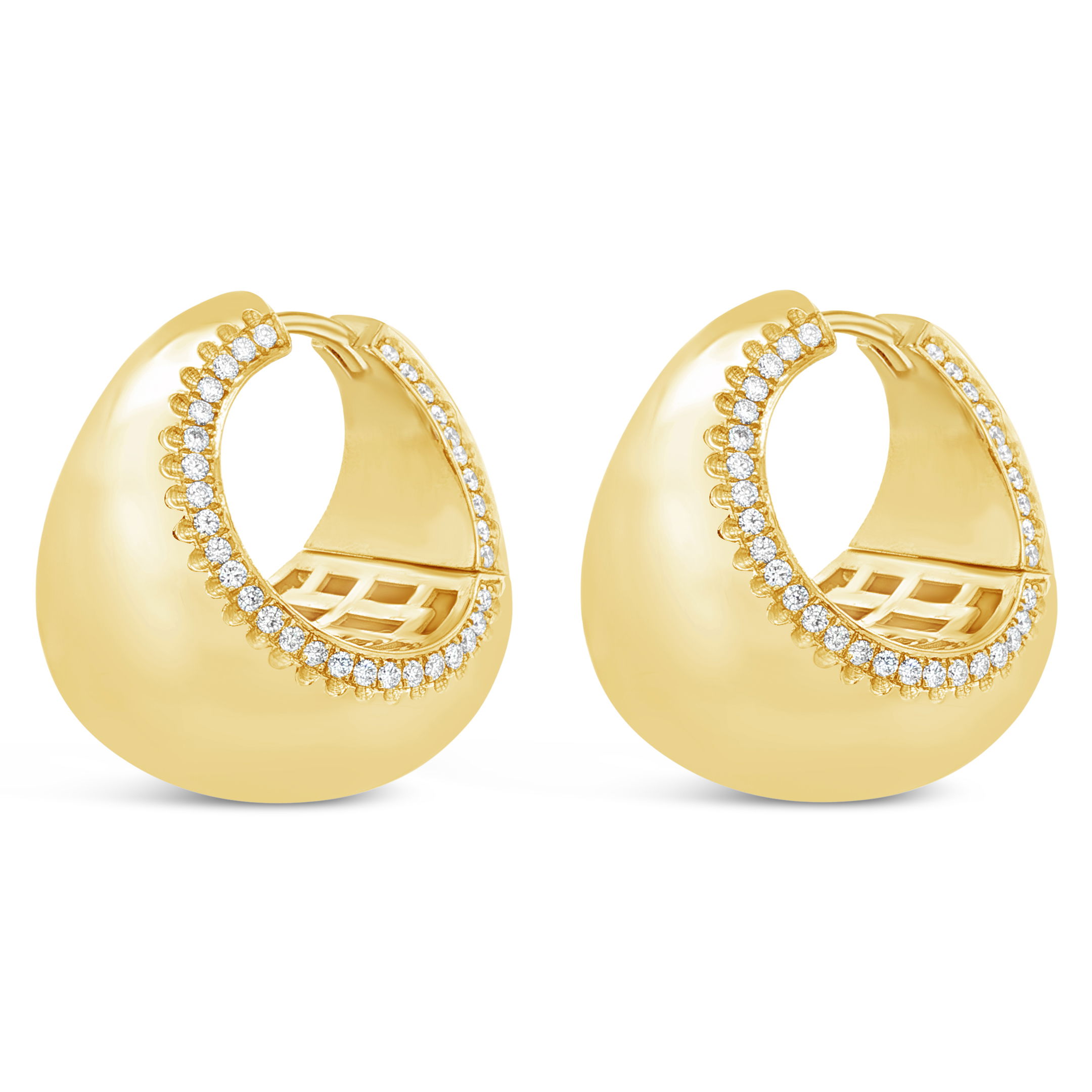 Diamond Hoop Earrings