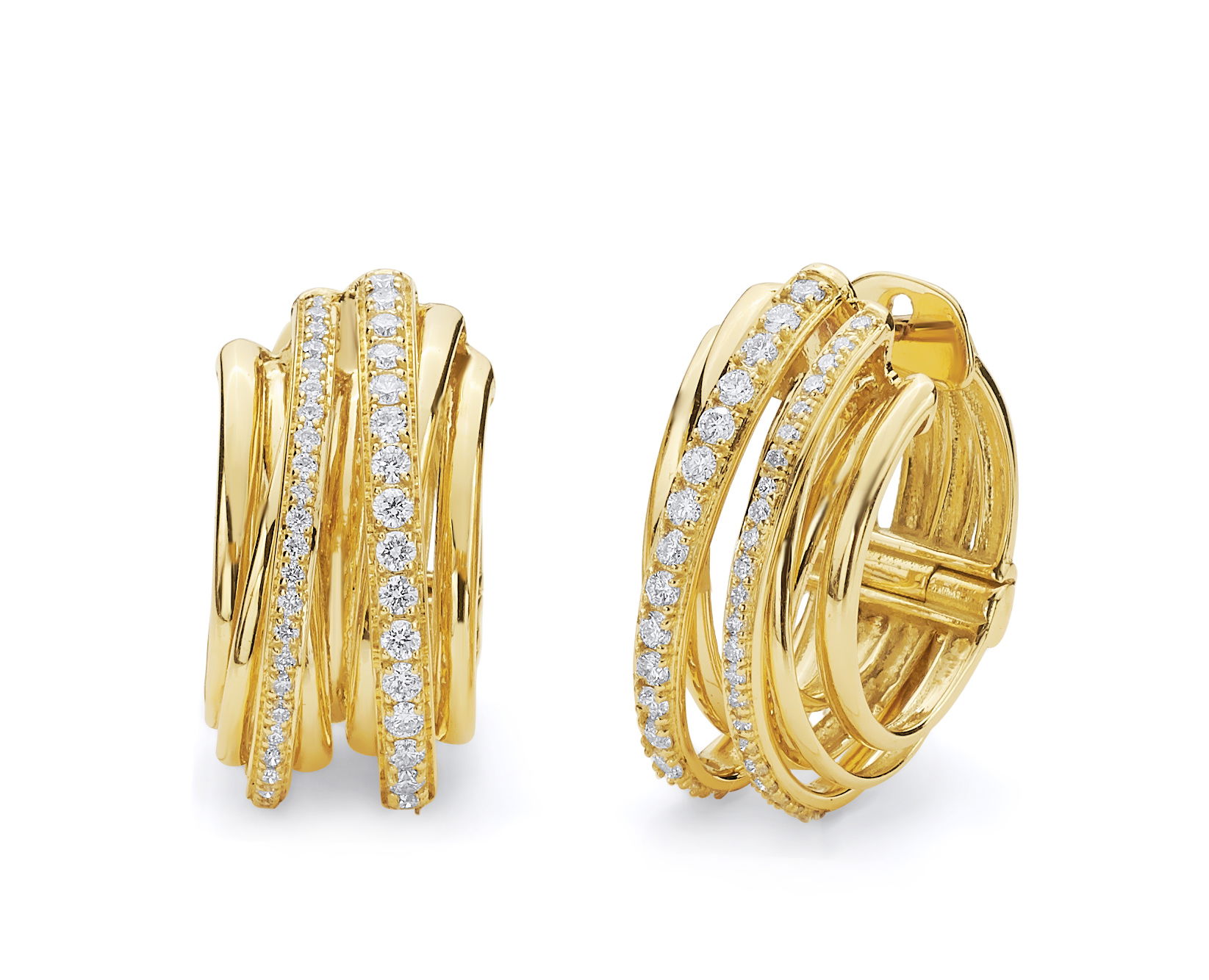 Diamond Huggies Earrings