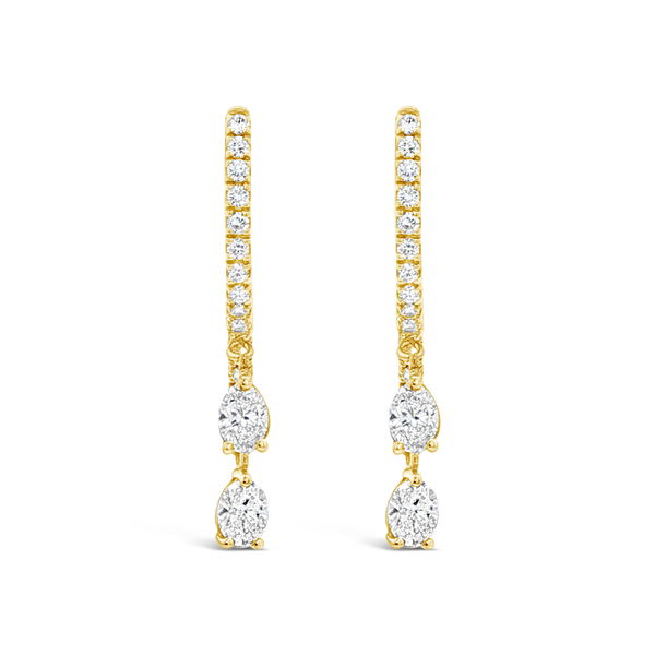 Closeup photo of Diamond Drop Earrings