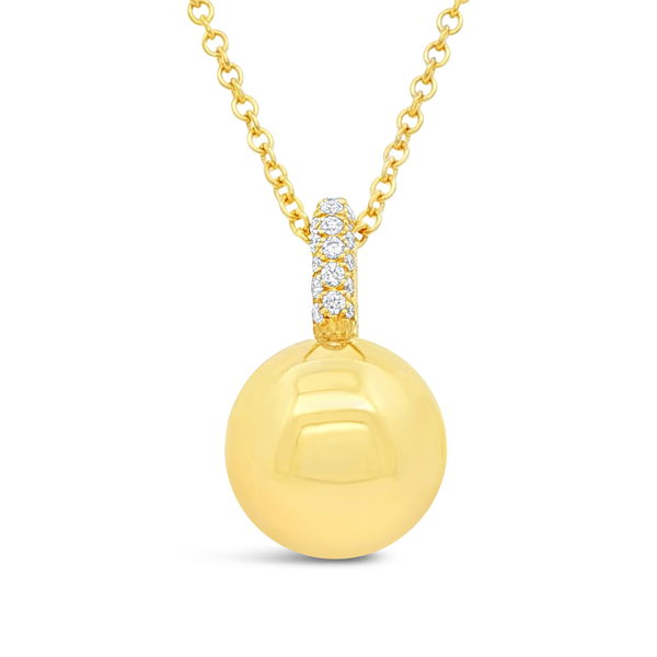 Closeup photo of Paperclip Ball Pendant