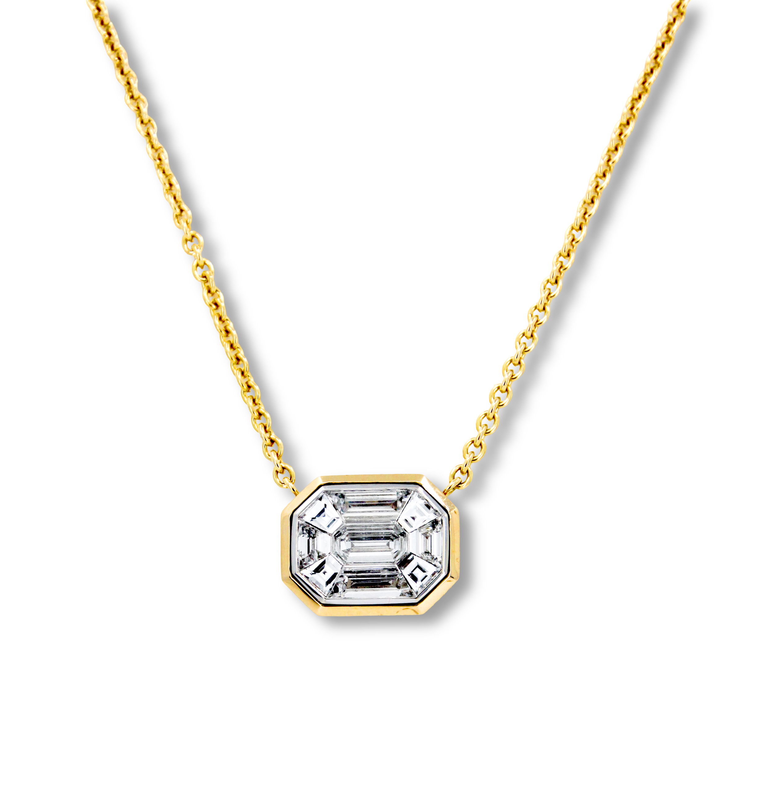 Baguette Diamond Necklace