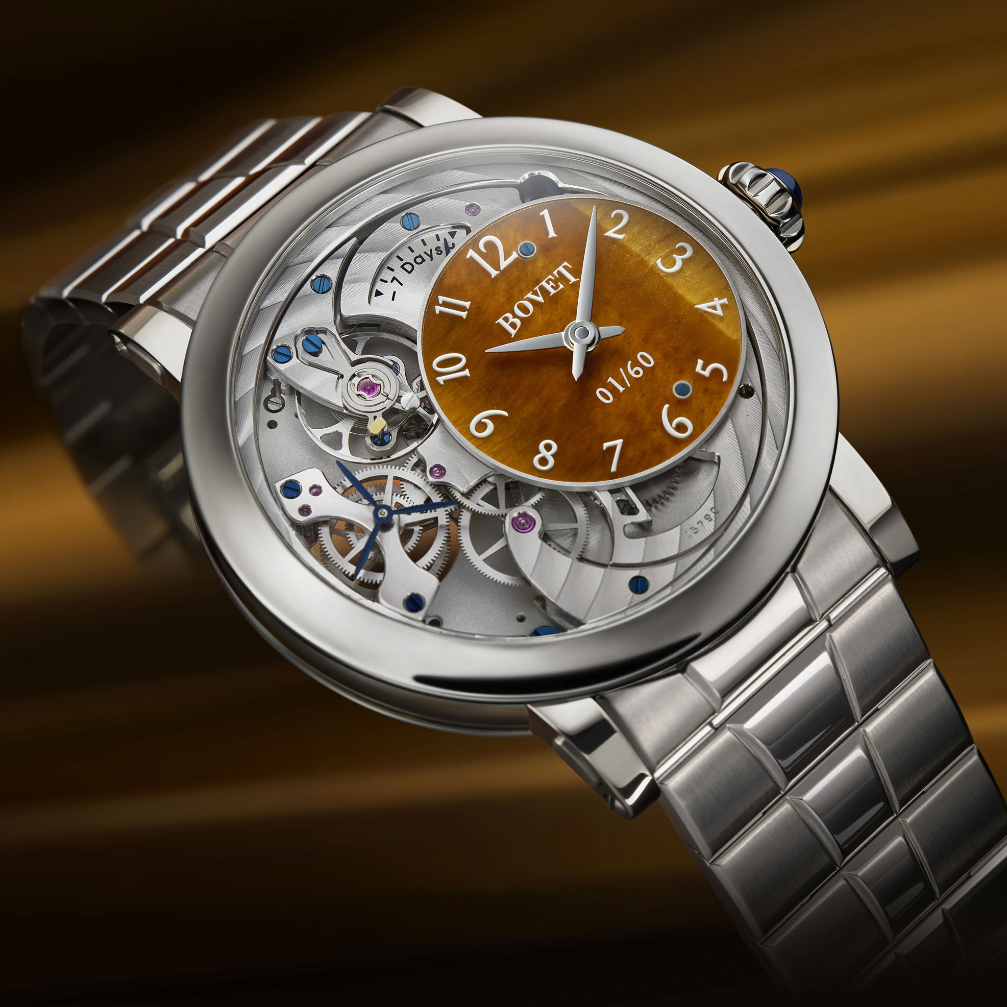 Récital 12 Titanium with Tigers Eye Dial
