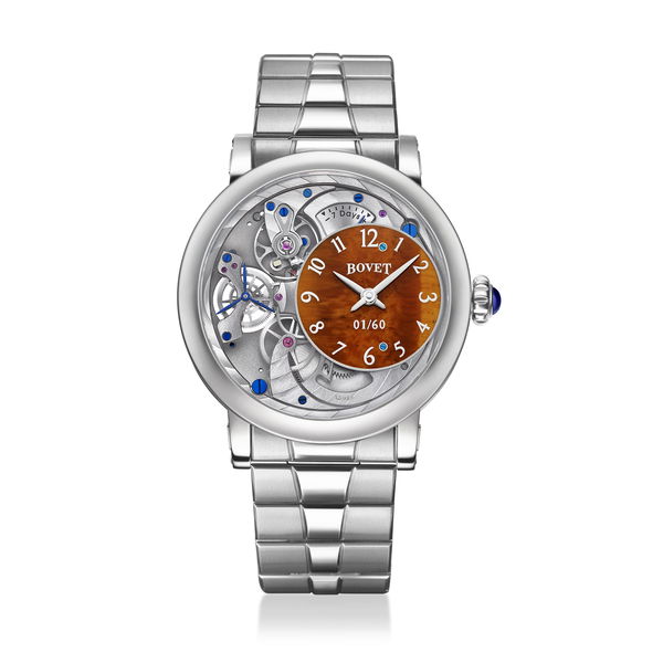 Closeup photo of Récital 12 Titanium with Tigers Eye Dial