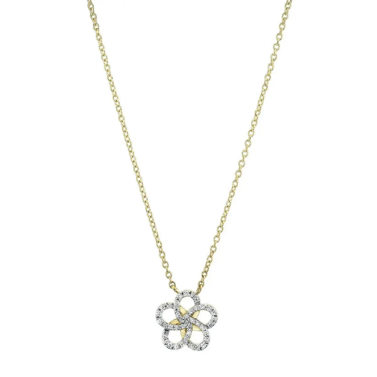 Diamond Flower Necklace