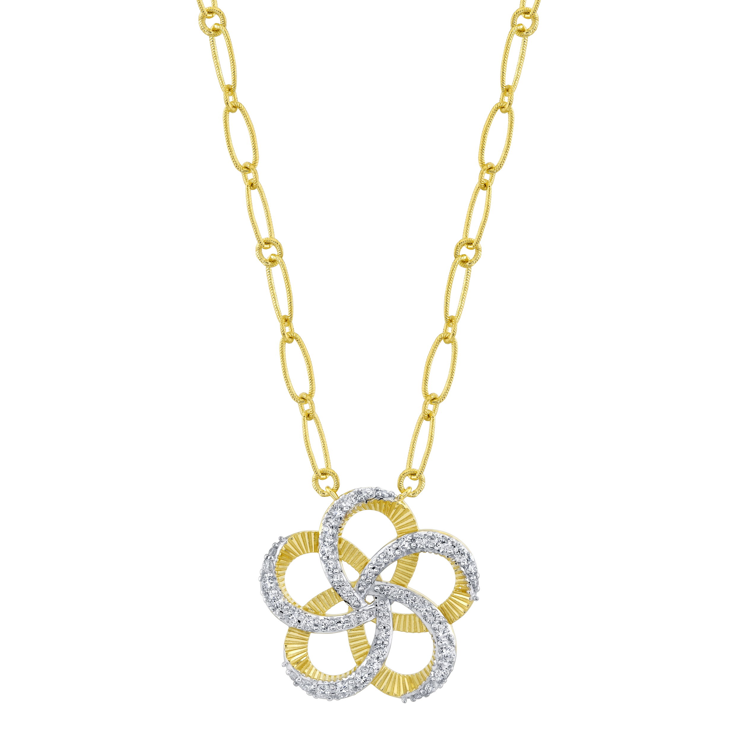 Diamond Flower Necklace
