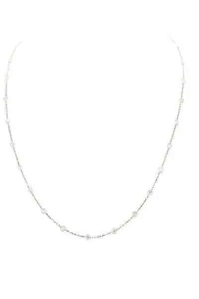Rose Cut White Diamond Chain