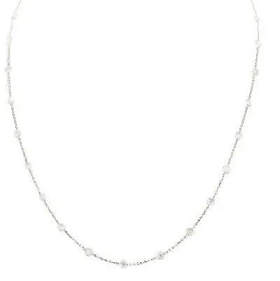 Closeup photo of Rose Cut White Diamond Chain