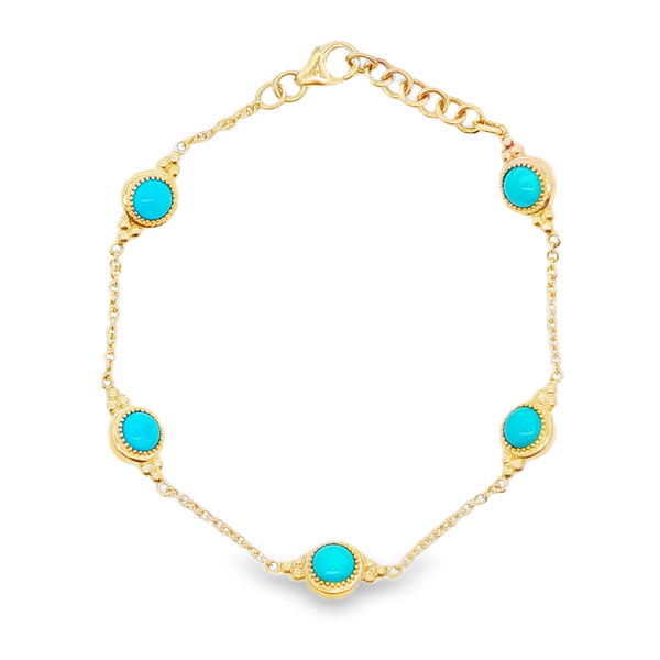 Closeup photo of Turquoise Station Bracelet