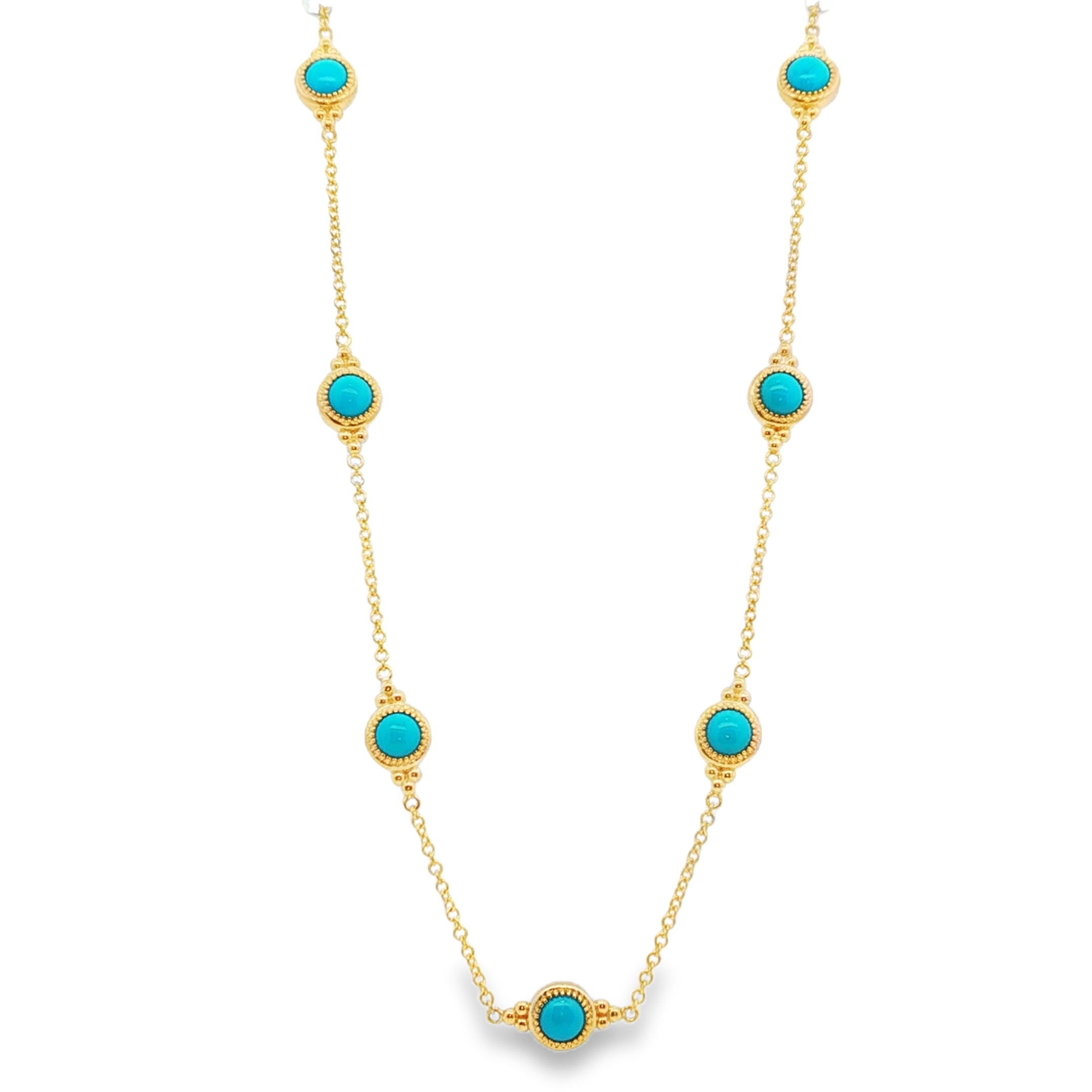 Turquoise Station Necklace