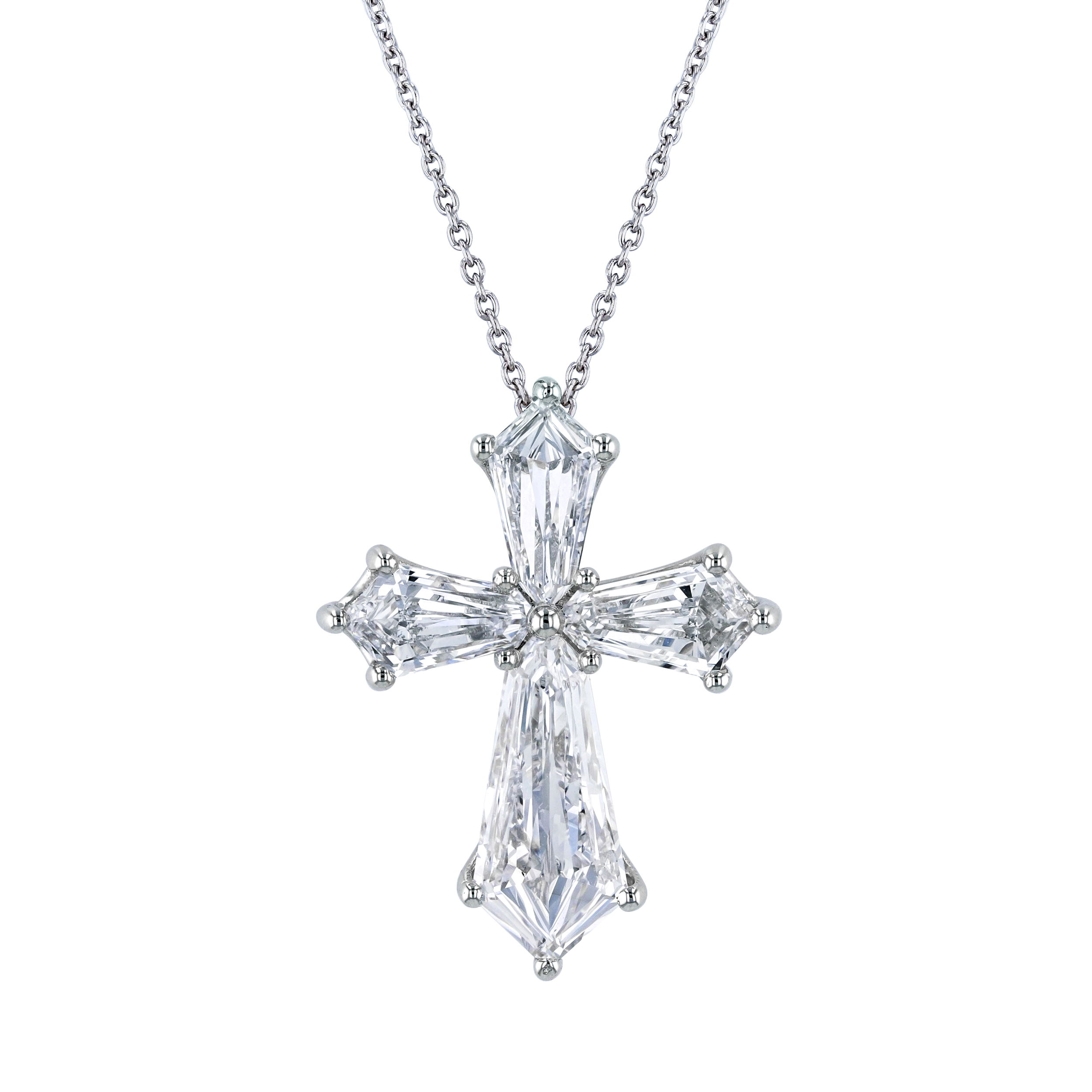 Kite Diamond Cross Pendant