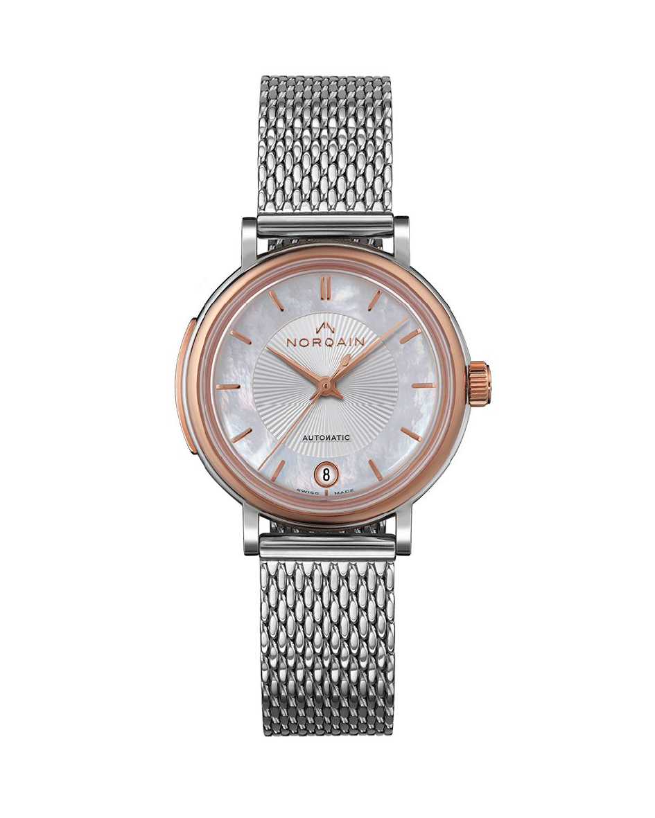 Freedom 60 34mm Steel & Gold Bezel MOP Dial