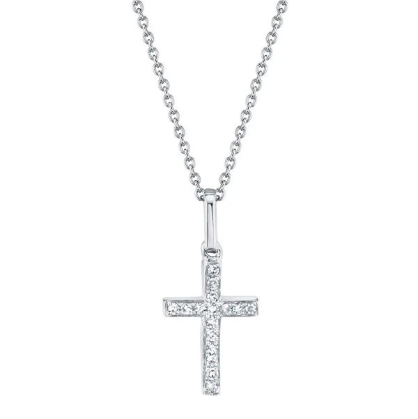 Closeup photo of Diamond Cross Necklace
