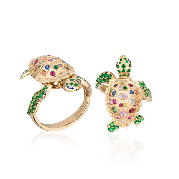 Closeup photo of 'Ark Collection' Sea Turtle Ring