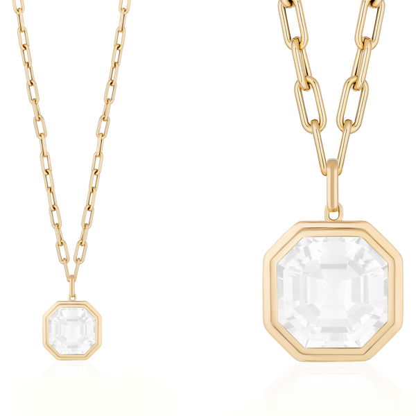 Closeup photo of 'Manhattan' Moon Quartz Pendant