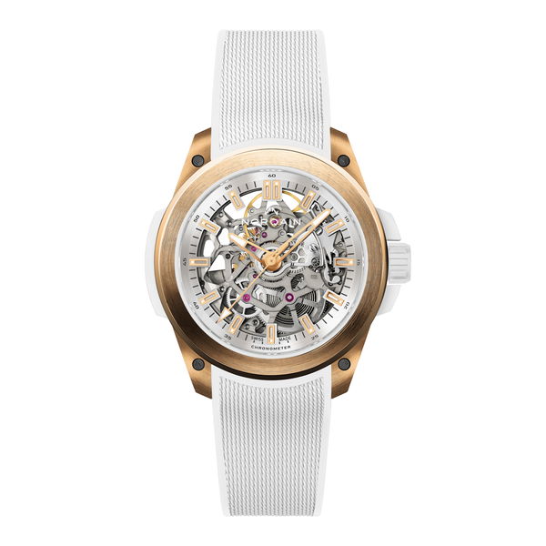 Closeup photo of Wild One 39mm Skeleton 5N Red Gold