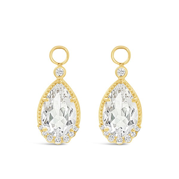 Closeup photo of Jetsetter in White Topaz Earring Charms