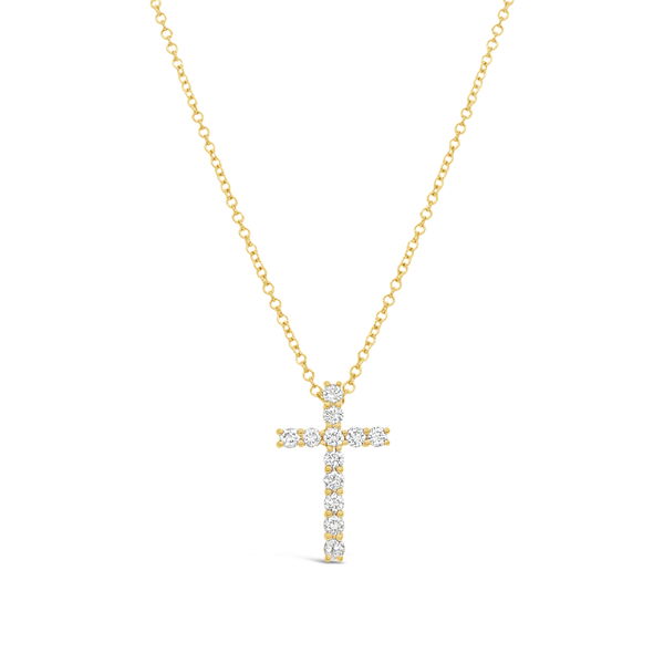 Closeup photo of Diamond Cross Necklace