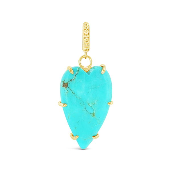 Closeup photo of Turquoise Heart Pendant