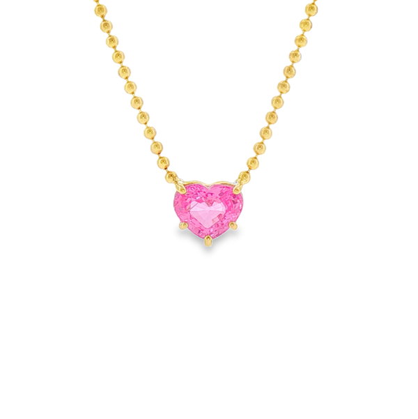 Closeup photo of Heart of Sapph Necklace