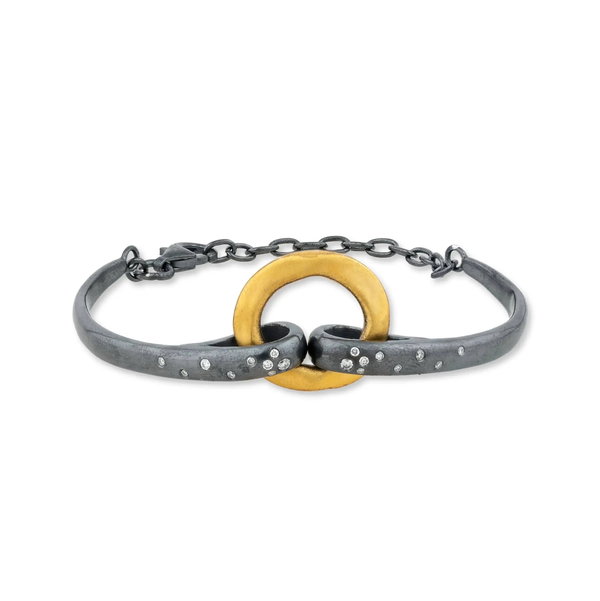 Closeup photo of Oxidized Orion Bracelet
