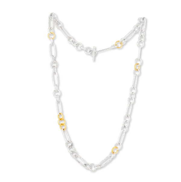 Closeup photo of 24K & Silver Casey Necklace