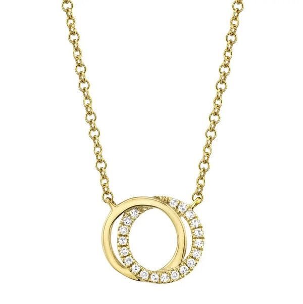 Closeup photo of Diamond Love Knot Necklace