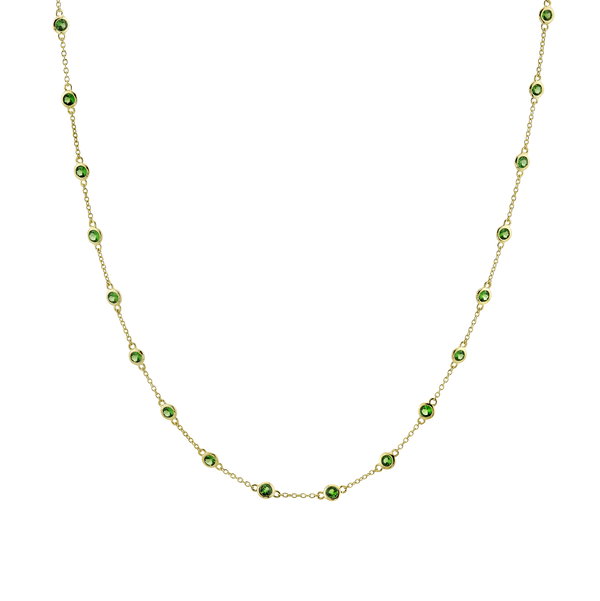 Closeup photo of Tsavorite By The Yard Necklace