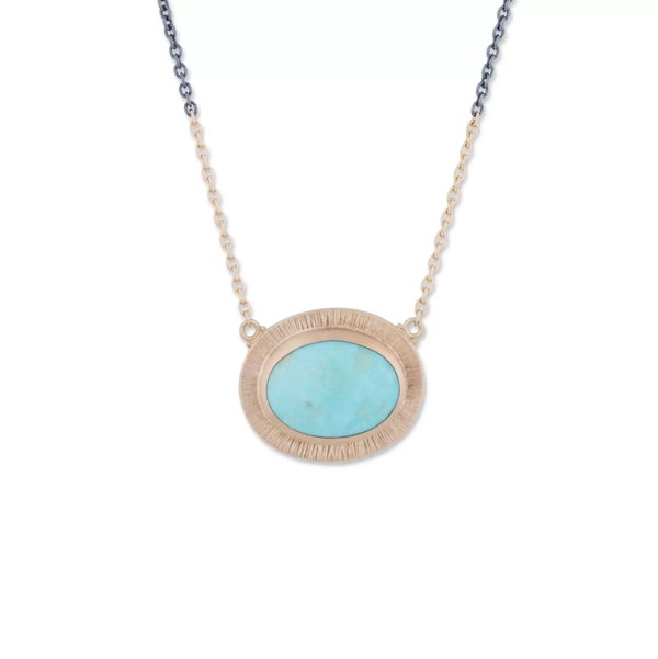 Closeup photo of Turquoise Cabochon Necklace