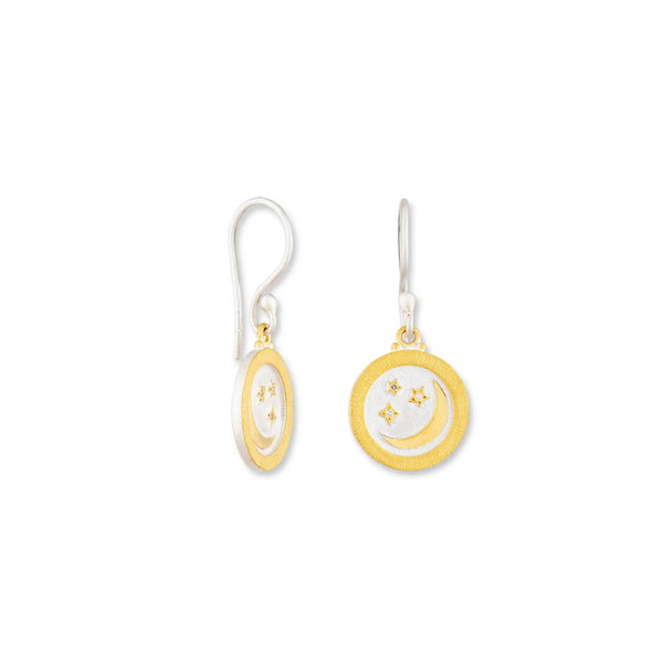 Closeup photo of Medallion Dangle Earrings