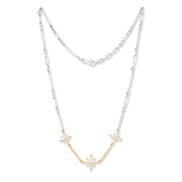 Closeup photo of Triple Starburst Necklace