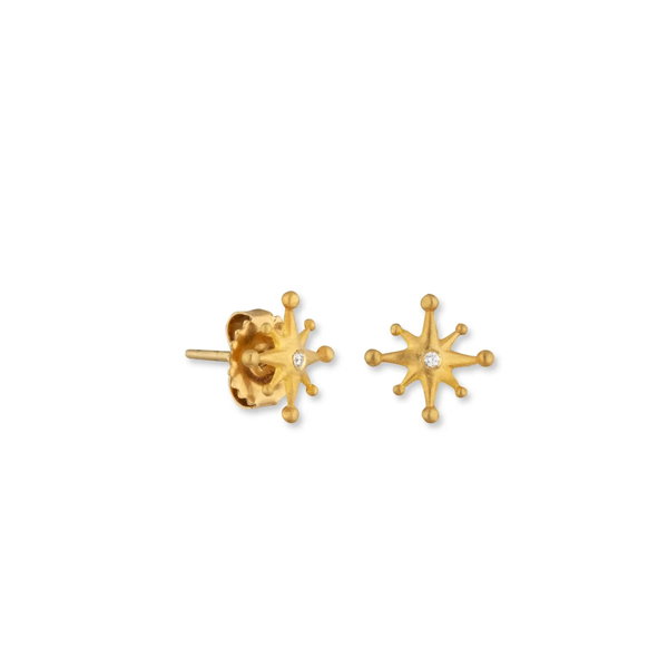 Closeup photo of Starburst Stud Earrings