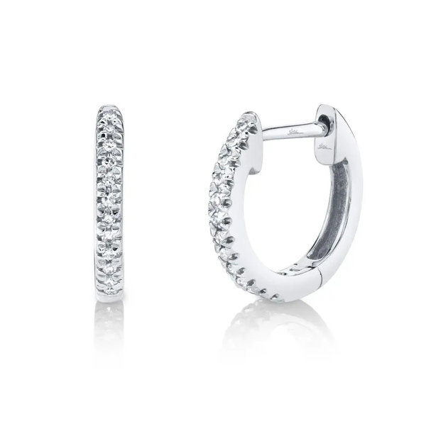 Closeup photo of Diamond Huggie Earring