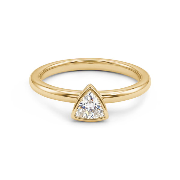 Closeup photo of Trillion Cut Diamond Stacker