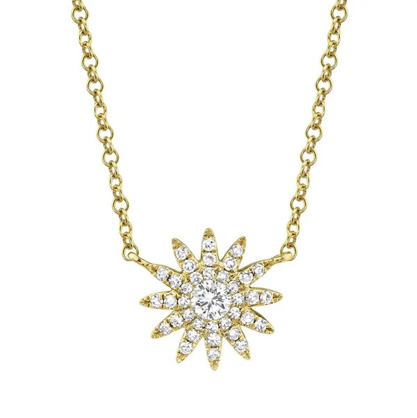 Closeup photo of Diamond Starburst Necklace