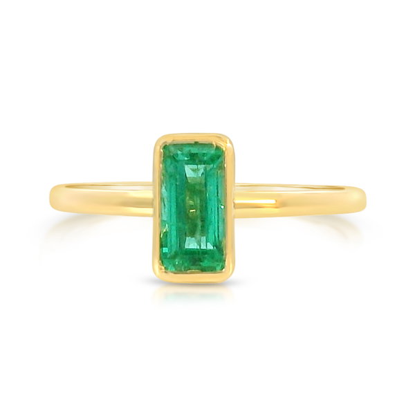 Closeup photo of Emerald Cut Emerald Stacker