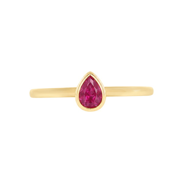 Closeup photo of Cherry Drop Sapphire