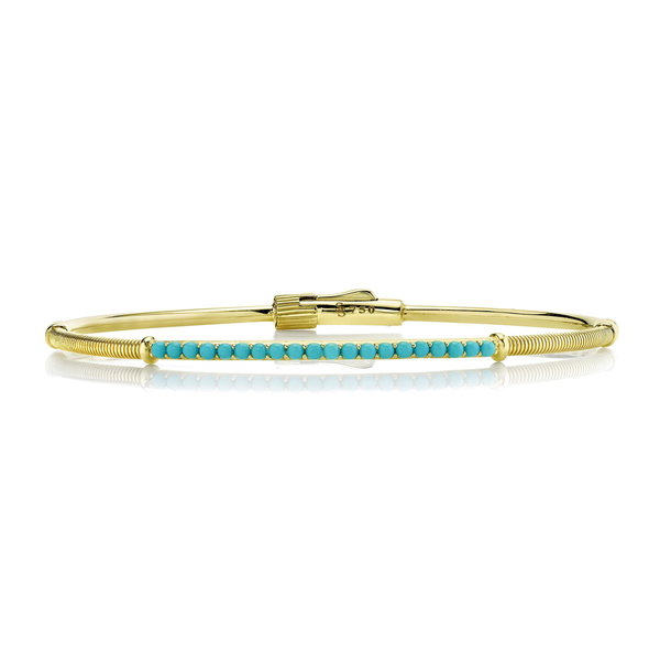 Closeup photo of Turquoise and Strie Bracelet