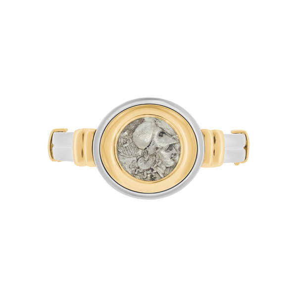 Closeup photo of ATHENA Ancient Coin Bracelet