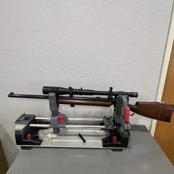 Closeup photo of Antique Marlin Ballard .22 LR Single Shot Target Rifle – Heavy Barrel – Vintage Scoped Custom Rifle – Serial #33223