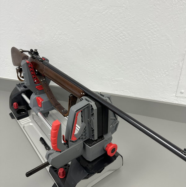 Closeup photo of Remington Model 521-T “Junior Special” .22 LR Bolt Action Rifle – Lyman Peep Sight – Vintage USA