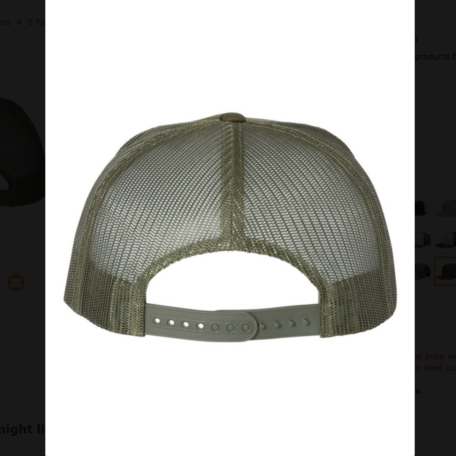 Classic 5 Panel Trucker Hat KIND CALIBER Multicam Tropic Canvas Green Mesh One Size Fits Most