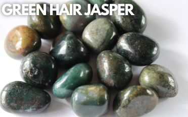 Green Picture Jasper -1  Tumbled