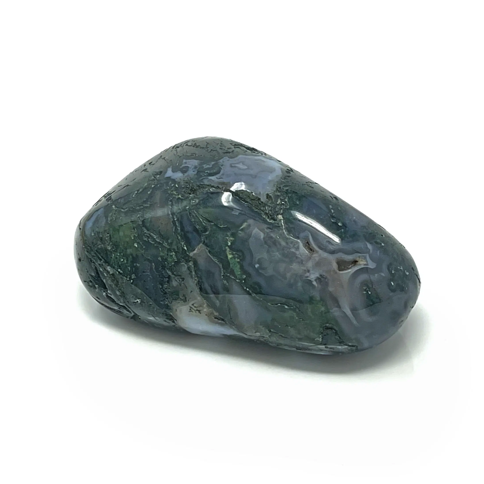 Moss Agate Therapy Stone