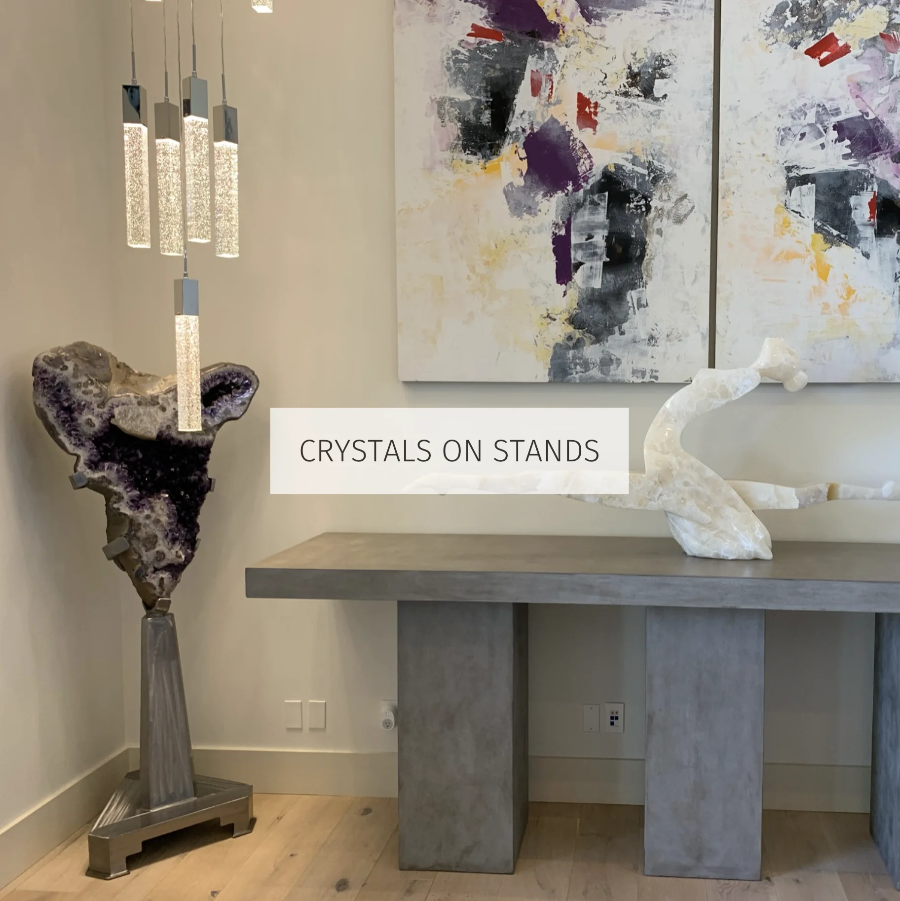 Crystals Geodes On Stands