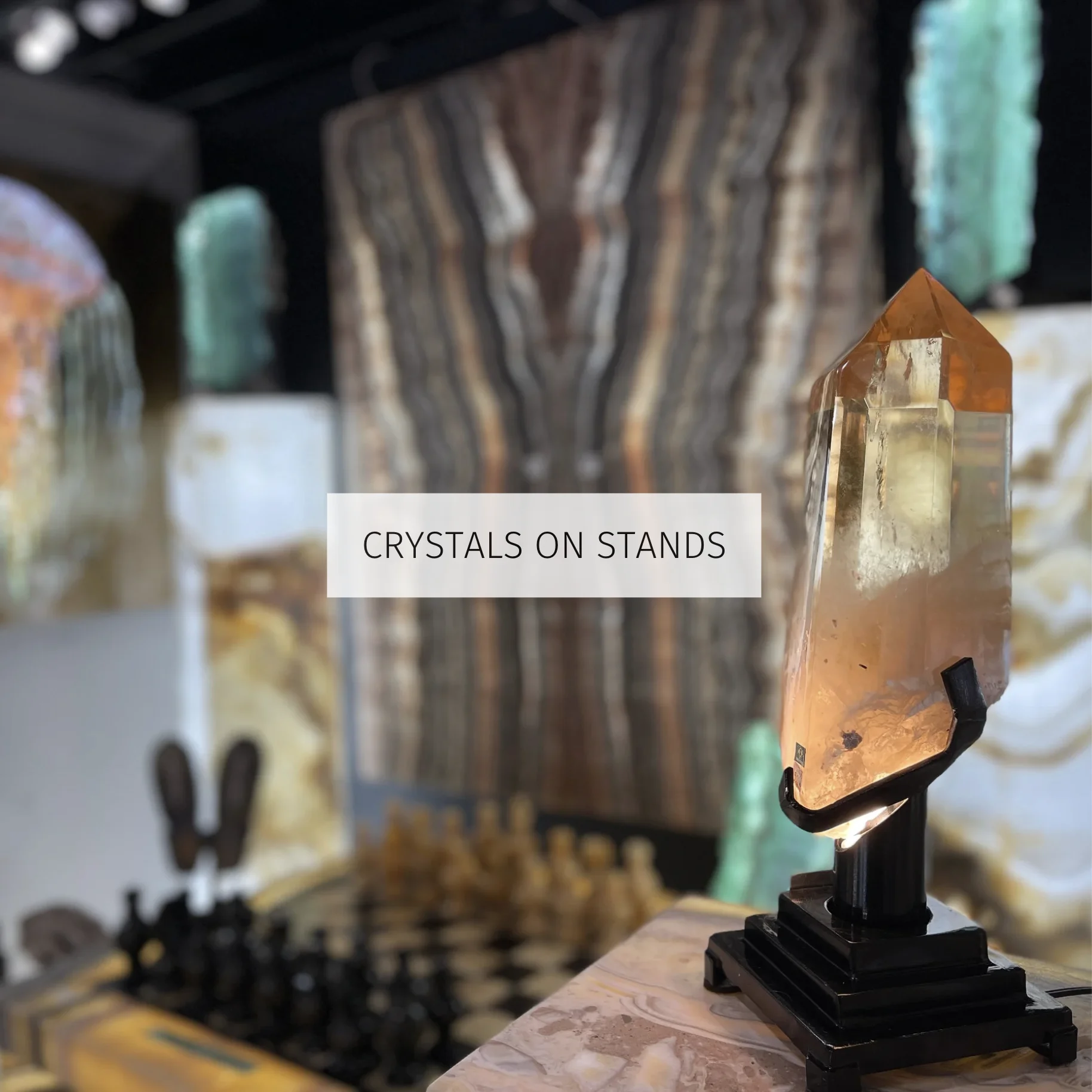 Crystals Geodes On Stands
