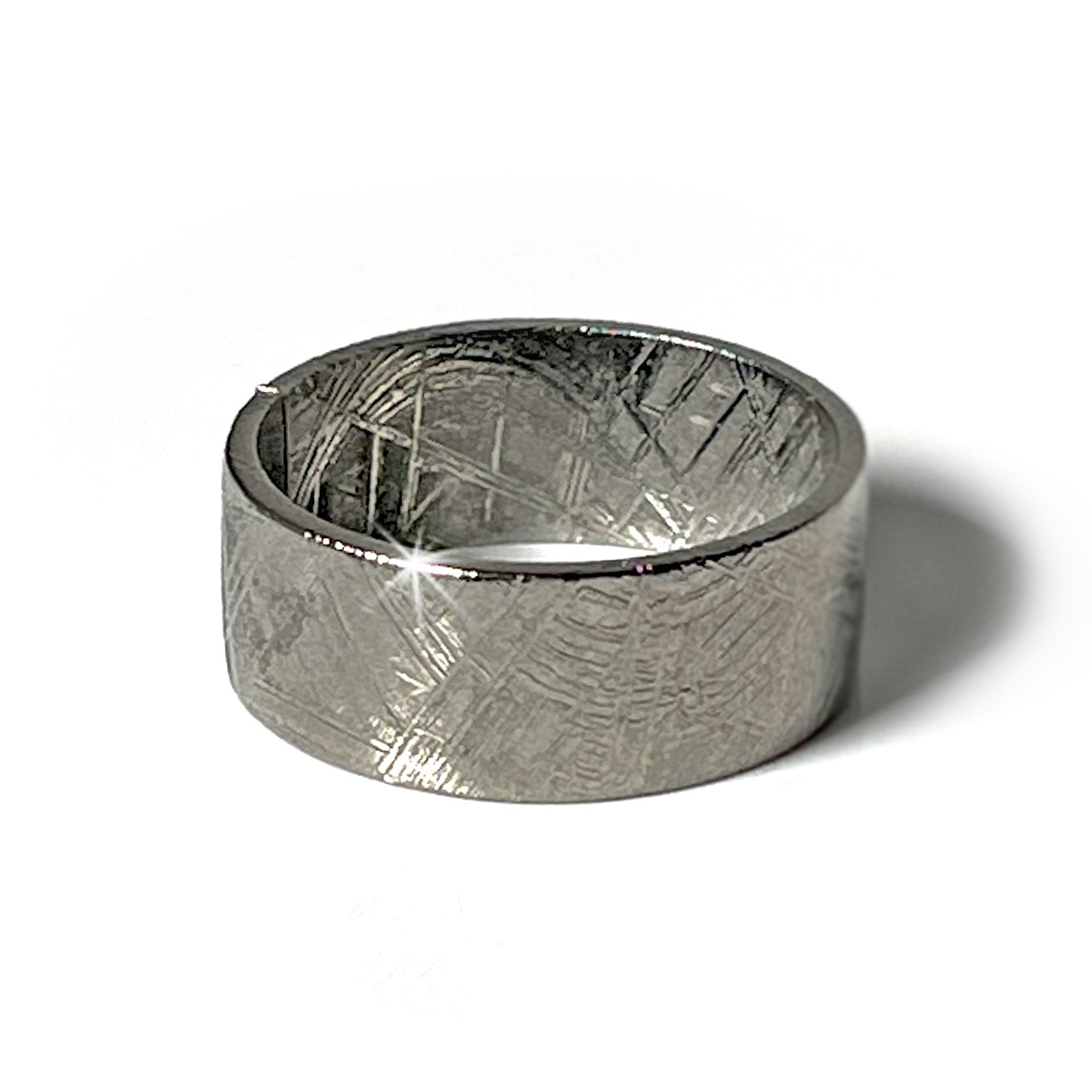Meteorite Ring Size 13.25 Muonionalusta Solid Band 10mm